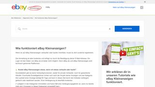 
                            8. Wie funktioniert eBay Kleinanzeigen? - eBay Kleinanzeigen