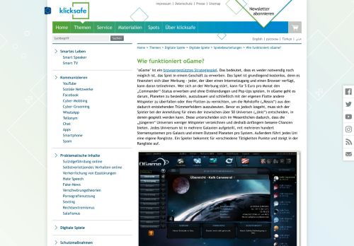 
                            8. Wie funktioniert oGame? - klicksafe.de