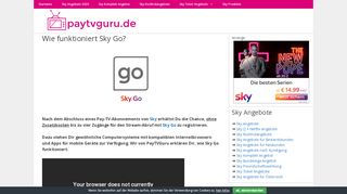 
                            10. Wie funktioniert Sky Go? - PayTVGuru