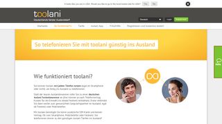 
                            5. Wie funktioniert toolani? | toolani - Billig ins Ausland telefonieren