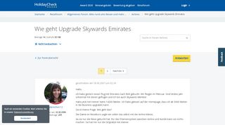 
                            13. Wie geht Upgrade Skywards Emirates | Airlines Forum • HolidayCheck