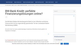 
                            7. Wie günstig ist der BW-Bank Online Kredit? - Andreas Lojewski