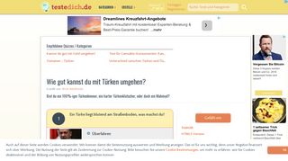 
                            4. Wie gut kannst du mit Türken umgehen? - Teste-dich