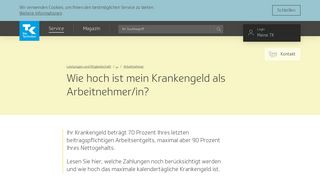 
                            8. Wie hoch ist mein Krankengeld als Arbeitnehmer/in? | Die Techniker
