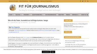 
                            11. Wie ich als freier Journalist an Aufträge komme: twago