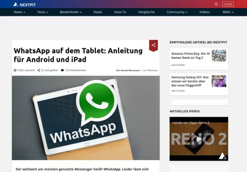 
                            12. Wie installiere ich WhatsApp auf einem Android-Tablet? | AndroidPIT