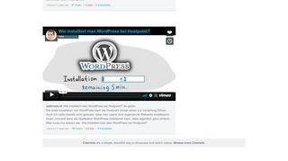 
                            7. Wie installiert man WordPress bei Hostpoint? in Schweizer Hosting ...