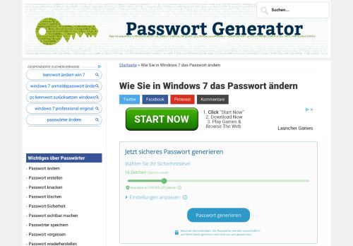 
                            4. Wie ist bei Windows 7 das Passwort zu ändern? ¦ passwort-generator ...