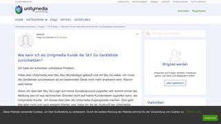 
                            3. Wie kann ich als Unitymedia Kunde die SKY Go Geräteliste ...