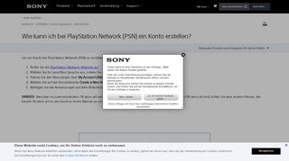 
                            6. Wie kann ich bei PlayStation Network (PSN) ein Konto erstellen? - Sony