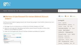 
                            13. Wie kann ich das Passwort für meinen Webmail-Account ändern ...