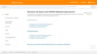 
                            12. Wie kann ich Daten nach STRATO Webmail importieren?