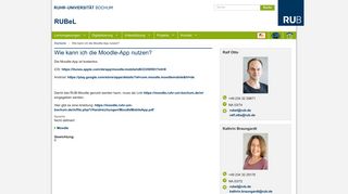 
                            4. Wie kann ich die Moodle-App nutzen? | RUBeL