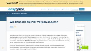
                            11. Wie kann ich die PHP Version für eine einzelne Subdomains ändern ...