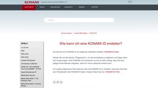 
                            1. Wie kann ich eine KONAMI ID erstellen? – Konami Games