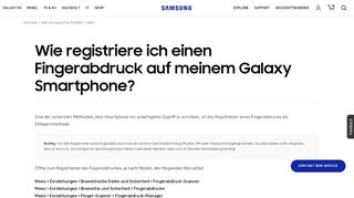 
                            4. Wie kann ich einen Fingerabdruck auf meinem Galaxy Smartphone ...