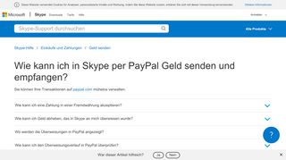 
                            13. Wie kann ich in Skype per PayPal Geld senden und empfangen ...