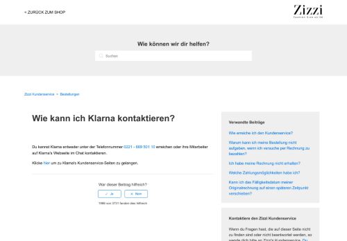 
                            10. Wie kann ich Klarna kontaktieren? – Kundenservice