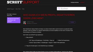 
                            4. Wie kann ich mein Profil deaktivieren oder löschen? – SCRUFF Support