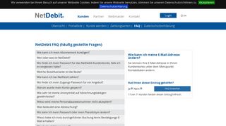 
                            10. Wie kann ich meine E-Mail-Adresse ändern? - NetDebit® FAQ ...