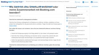 
                            11. Wie kann ich meine Zusammenarbeit mit Booking.com beenden ...