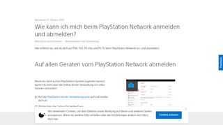 
                            4. Wie kann ich mich beim PlayStation Network anmelden und ...