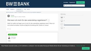 
                            2. Wie kann ich mich für den extendshop registrieren? | BW-Bank ...