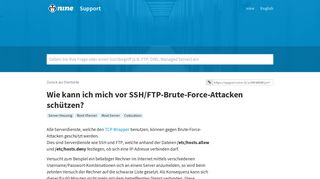 
                            5. Wie kann ich mich vor SSH/FTP-Brute-Force-Attacken schützen? - nine