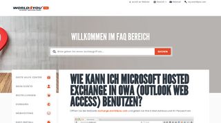 
                            8. Wie kann ich Microsoft Hosted Exchange in OWA ... - World4You