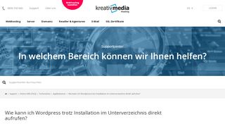 
                            9. Wie kann ich Wordpress trotz Installation im Unterverzeichnis direkt ...