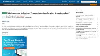 
                            3. Wie kann man in Backup Transactions Log Dateien .trn reingucken ...