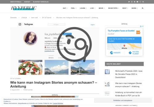 
                            6. Wie kann man Instagram Stories anonym schauen? - Anleitung -