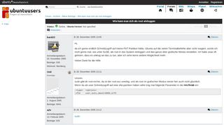 
                            2. Wie kann man sich als root einloggen › Ältere Beiträge › Archive ...