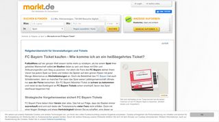 
                            11. Wie kaufe ich ein FC Bayern Ticket? | markt.de