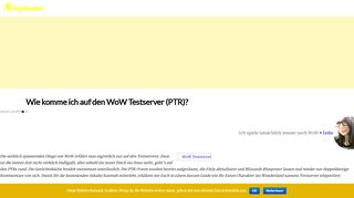 
                            7. Wie komme ich auf den WoW Testserver (PTR)? - Ninjalooter.de