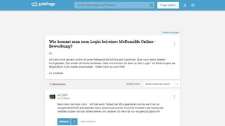 
                            8. Wie kommt man zum Login bei einer McDonalds Online-Bewerbung ...