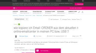 
                            6. wie kopiere ich Email - Telekom hilft Community