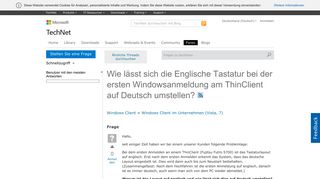 
                            5. Wie lässt sich die Englische Tastatur bei der ersten ...