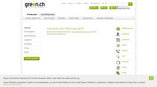 
                            1. Wie lautet der Webmailzugriff (OWA)? - Green.ch