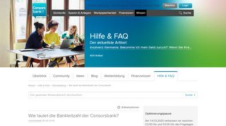 
                            1. Wie lautet die Bankleitzahl der Consorsbank? - Consorsbank ...