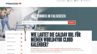 
                            9. Wie lautet die CalDAV URL für meinen World4You Cloud Kalender?