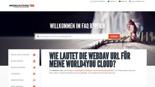 
                            2. Wie lautet die WebDAV URL für meine World4You Cloud?
