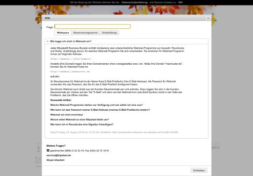 
                            5. Wie logge ich mich in Webmail ein? - schneller ... - Bitpalast GmbH