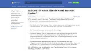 
                            3. Wie lösche ich mein Facebook-Konto dauerhaft? | Facebook ...