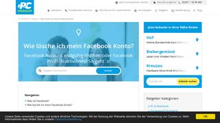 
                            6. Wie lösche ich mein Facebook Konto? - PC-Spezialist