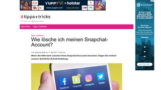 
                            13. Wie lösche ich meinen Snapchat-Account? - Heise