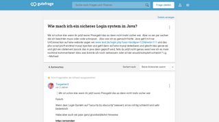 
                            1. Wie mach ich ein sicheres Login system in Java? (programmieren ...