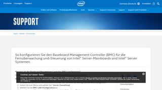 
                            1. Wie man den Baseboard Management Controller (BMC) für die ... - Intel
