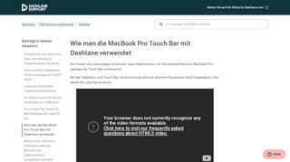 
                            12. Wie man die MacBook Pro Touch Bar mit Dashlane verwendet ...