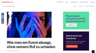 
                            2. Wie man ein Event absagt, ohne seinem Ruf zu schaden - Eventbrite